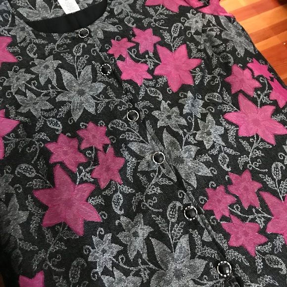 ULLA POPKEN Floral Brocade Jacket Relaxed Fit Blazer Women’s Plus Size 3X 4X 28 - Picture 11 of 16